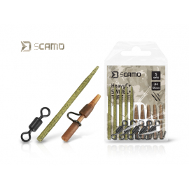 Delphin Set Závěsky a Převleky a Obratlíky sCAMO HeavyC + Swivel #4 + Tube 5 ks