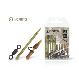 Delphin Set Závěsky a Převleky a Obratlíky sCAMO HeavyC + Swivel #4 + Tube 5 ks