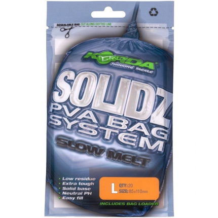 Korda PVA Vrecko Solidz Slow Melt PVA Bags