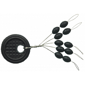 Sensas Zarážky Black Oval S (10ks)