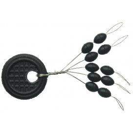 Sensas Zarážky Black Oval S (10ks)