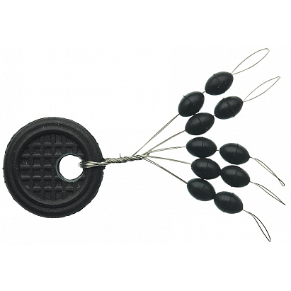 Sensas Zarážky Black Oval S (10ks)