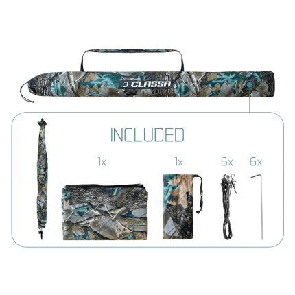 Dáždnik s bočnicou Delphin CLASSA CAMO
