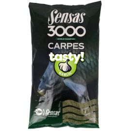 Sensas Kŕmenie 3000 Carp Tasty Garlic 1kg