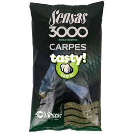 Sensas Kŕmenie 3000 Carp Tasty Garlic 1kg