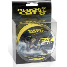 Black Cat Pletená Šnúra Zeus Line G2 Žltá 250m 0,45mm 46 Kg