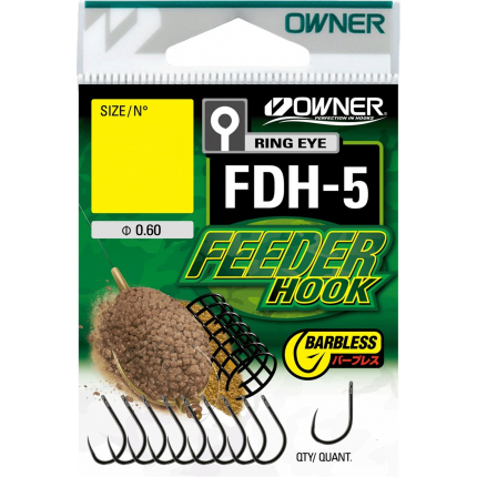 háček OWNER s očkem /10ks/ FDH-5.12: FEEDER HOOK 56945.12