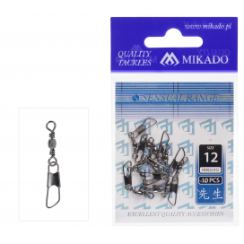 Mikado obratlík barrel s karabínou typu interlock ss veľ. 18 bn 10 ks