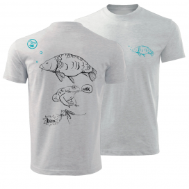 Giants fishing Tričko detské sivé Kaprík |veľ. 9-11 Rokov