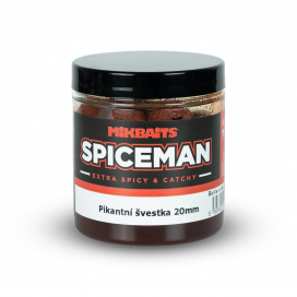 Spiceman boilie v dipe 250ml - Pikantná slivka 20mm