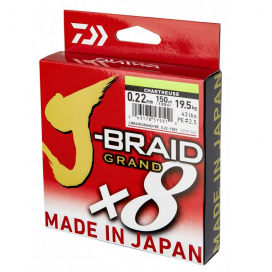Daiwa Šnúra JBraid Grand X8 Chartreuse 0.18mm 135m