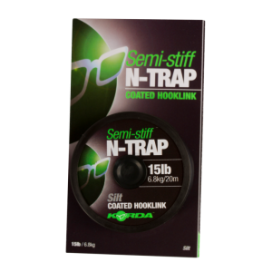 Korda náväzcová šnúra N-TRAP Semi -Stiff 15lb Silt