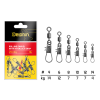 Delphin karabínka s obratlíkom Rolling swivel with interlock snap10ks
