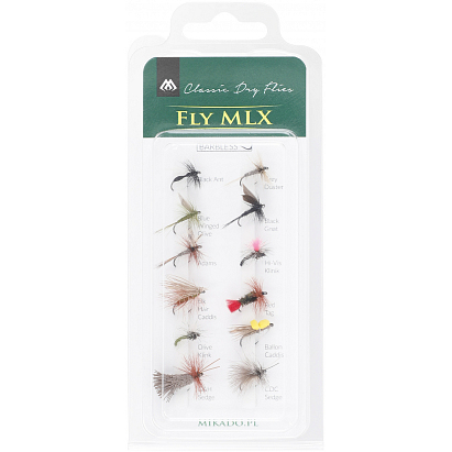 Mikado sada umelé muchy dry flies bez protihrotu 1 ks