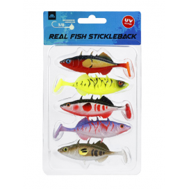 Mikado nástraha real fish stickleback 5cm / mix 5 ks