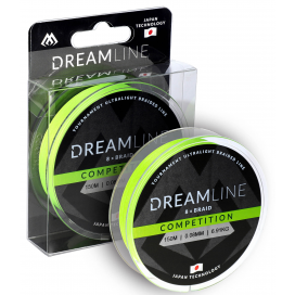 Mikado pletená šnúra dreamline competition 0.12 mm/10.21kg/150m fluo zelená 1 cievka Mikado pletená šnúra dreamline competition 0.12 mm/10.21kg/150m fluo zelená 1 cievka