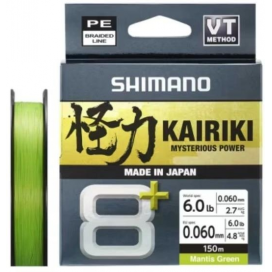 Shimano Pletená Šnúra Kairiki 8+ Mantis Green 150m 0.10 mm 6.5kg