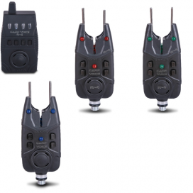 Saenger hlásič záberu Carp Voice R-4 sada 3+1 červená, zelená, modrá