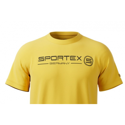 Sportex rybárske tričko T-Shirt žlté s logom 