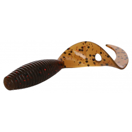Mikado nástraha twister 38mm/ brown pumpkin 10 ks