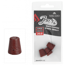 Mikado výmenná záťaž na nástrahy jaws quick change spiral 20g 3 ks