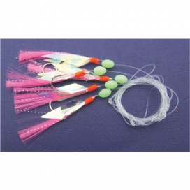 Mistrall systém pre lov makrel 0,60mm veľkosť háčika 3/0 ružová