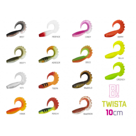 Umelá nástraha Delphin TWISTA UVs / 5ks - 10cm/GREENCH