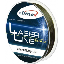 Climax šnúra 135m - Laser Braid Olive SB 6 vlákien 135m 0,06mm / 4,5kg