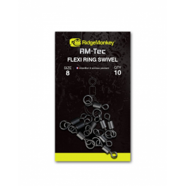 RidgeMonkey obratlíky Flexi Ring Swivel |veľ. 8
