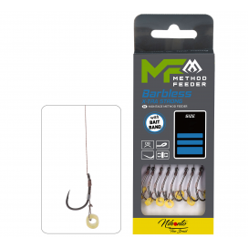 Mikado mf rig with bait band barbless hooks no 12 db / braid: 0.12mm/10cm 8 ks.