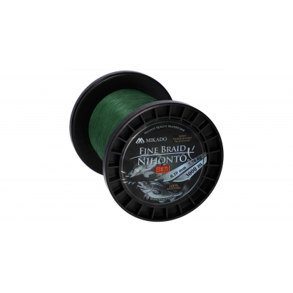 Mikado pletená šnúra nihonto fine braid 0.40 mm/34.9kg/3000m zelená 1 cievka