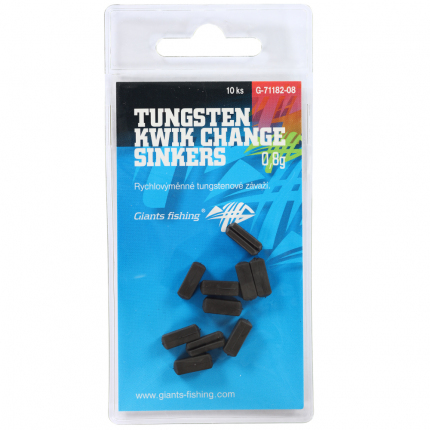 Giants fishing Rýchlovýmenné ťažidlá Tungsten Kwik Change Sinkers 10ks