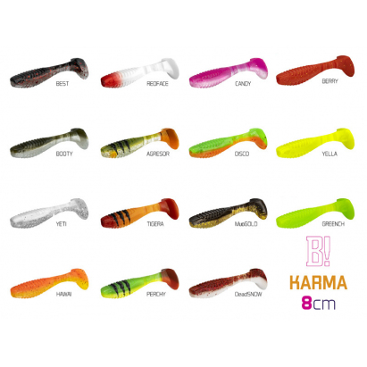 Umelá nástraha Delphin KARMA UVs / 5ks - 8cm/YELLA