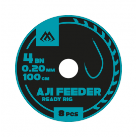 Mikado ready rigs aji feeder nr 16 bn / vlasec: 0.10mm/100cm 8 ks.
