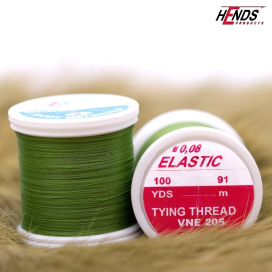 Hends viazacia niť Elastic - VNE 205 - 0,08mm 91m olivovo zelená