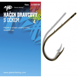 Giants fishing Háčik dravcový s očkom 10ks