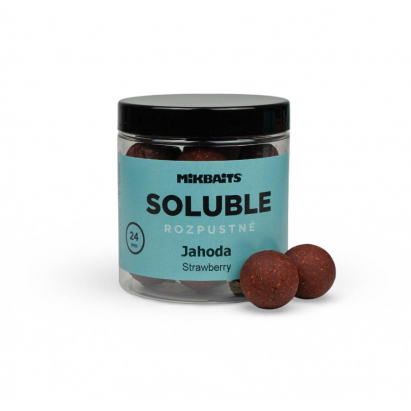 Rozpustné boilie 250ml - Jahoda 24mm
