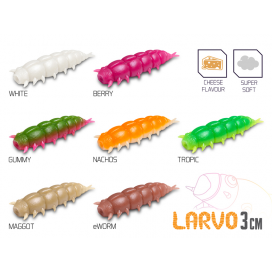 Umělá nástraha Delphin LARVO Cheese / 15ks - 3cm / NACHOS Umělá nástraha Delphin LARVO Cheese / 15ks - 3cm / NACHOS
