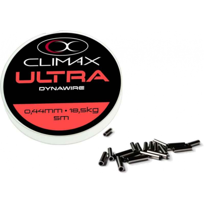 Viazacie lanko Climax DYNAWIRE 5m + 20ks CRIMPS Priemer: 0,35mm Nosnosť: 14,5kg
