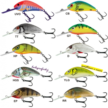 Salmo rybárske woblery Hornet H9F farba GT