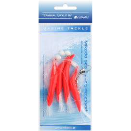Mikado morský návazec hair tube rig háčik 1/0 červený čierny 1 ks