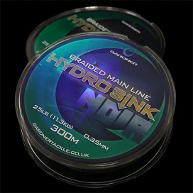 Gardner Splietaná šnúra Hydro-Sink Noir Distance|25lb (11.3kg) 0.35mm, 600m