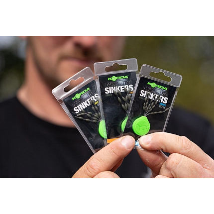 Korda Stoppery Tungstenové Sinkers Weedy Green Large 12 ks