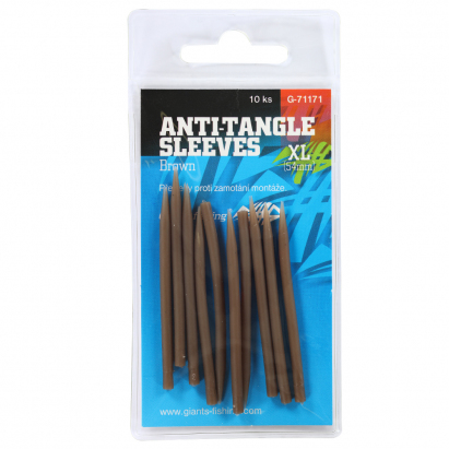 Giants Fishing Prevleky Anti Tangle Sleeves Brown XL 54mm 10ks Giants Fishing Prevleky Anti Tangle Sleeves Brown XL 54mm 10ks