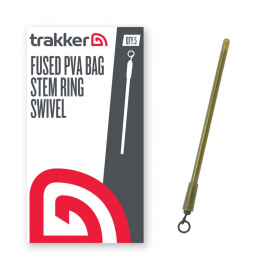 Trakker Driek do inline olov Fused PVA Bag Stem - Ring Swivel 5ks