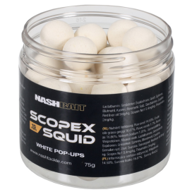 Nash boilies Scopex Squid Airball Pop Ups white 15mm 75g