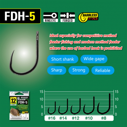 háček OWNER s očkem /9ks/ FDH-5.08: FEEDER HOOK 56945.08