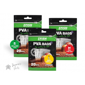 Zfish PVA Sáčky s Rohy PVA Bags 20ks Zfish PVA Sáčky s Rohy PVA Bags 20ks
