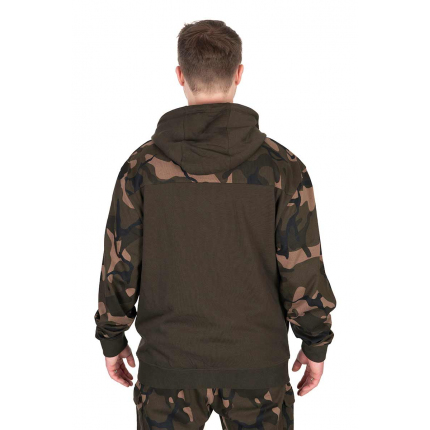 Fox Mikina LW Khaki Camo Split Zip Hoody