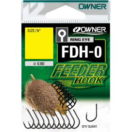 háček OWNER s očkem /9ks/ FDH-0.08: FEEDER HOOK 56940.08